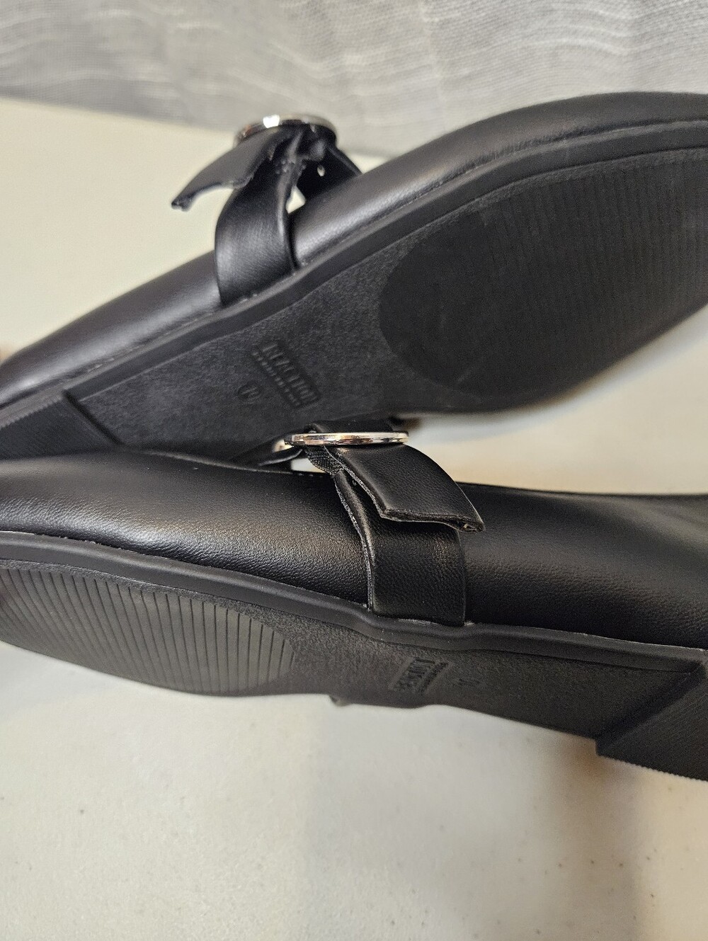 Kenneth Cole Reaction Women's Studded Maxi Maryjane Ballet Flats Sz 10 New Black - Picture 7 of 16
